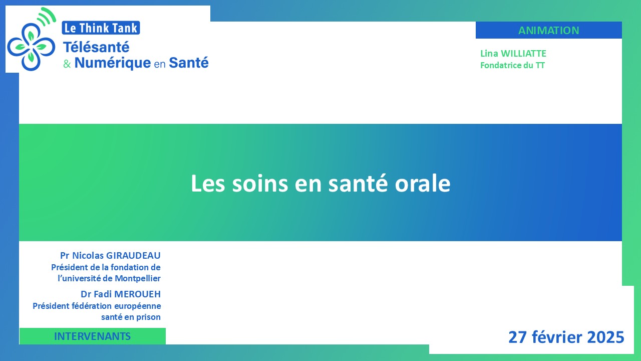 2025-02-27-télésanté_orale Télésanté orale : dépistage à distance et nouveaux rôles infirmiers en santé bucodentaire